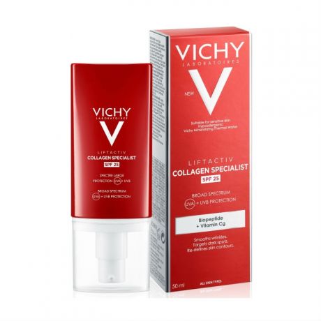 VICHY Крем Liftactiv Collagen Specialist Дневной SPF 25 туба, 50 мл