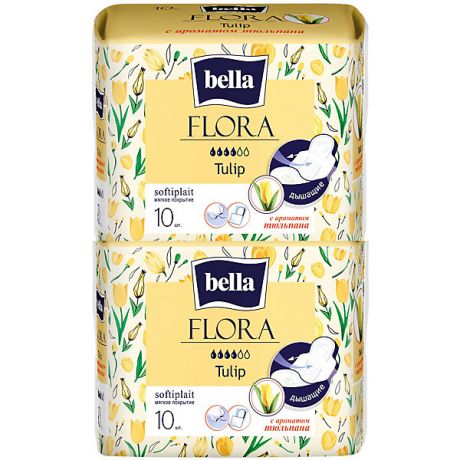 Bella Прокладки Bella Flora Tulip с ароматом тюльпана, 4 капли, 20 шт