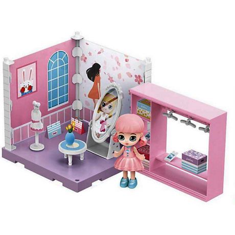 ABtoys Модульный домик ABtoys Мини-кукла в гардеробной комнате, 1 секция