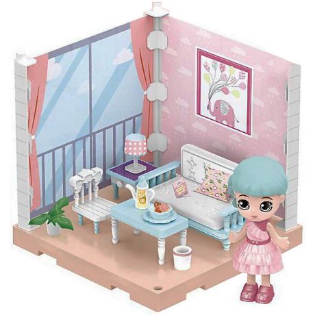 ABtoys Модульный домик ABtoys Мини-кукла в гостинной, 1 секция