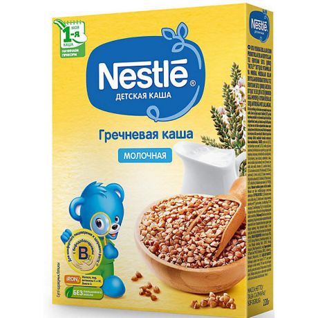 Nestle Молочная каша Nestle гречневая, с 4 мес, 220 г
