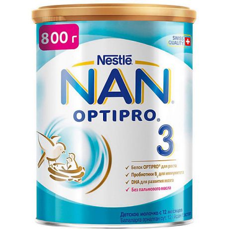 Nestle Молочный напиток Nestle NAN Optipro 3, с 12 мес, 800 г