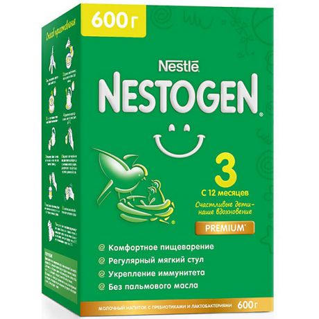 Nestle Молочный напиток Nestle Nestogen 3, с 12 мес, 600 г
