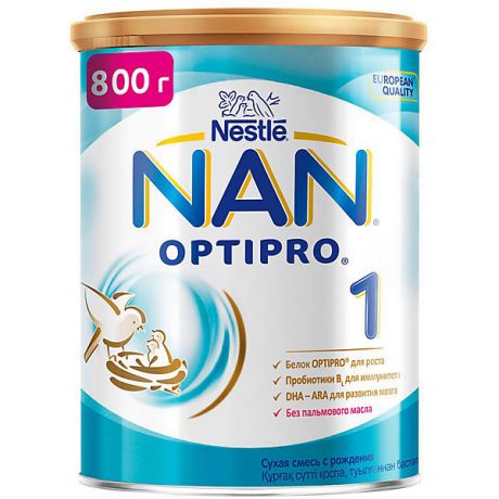 Nestle Молочная смесь Nestle NAN Optipro 1, с 0 мес, 800 г