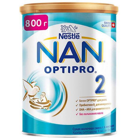 Nestle Молочная смесь Nestle NAN Optipro 2, с 6 мес, 800 г