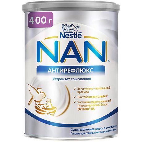Nestle Молочная смесь Nestle NAN антирефлюкс, с 0 мес, 400 г
