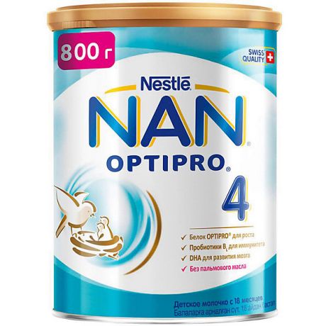 Nestle Молочный напиток Nestle NAN Optipro 4, с 18 мес, 800 г