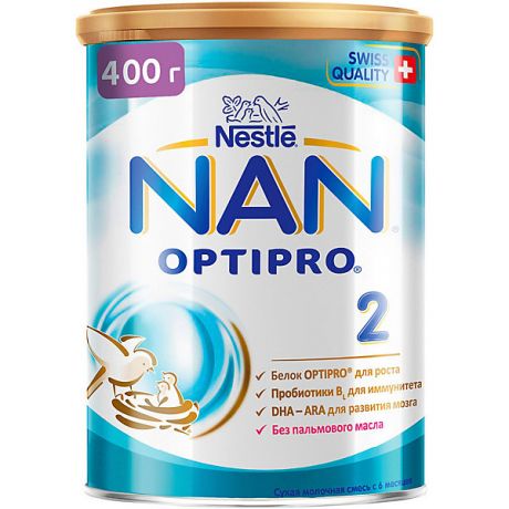 Nestle Молочная смесь Nestle NAN Optipro 2, с 6 мес, 400 г