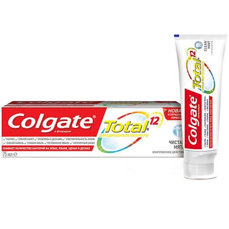 Colgate Зубная паста Colgate Total чистая мята, 75 мл