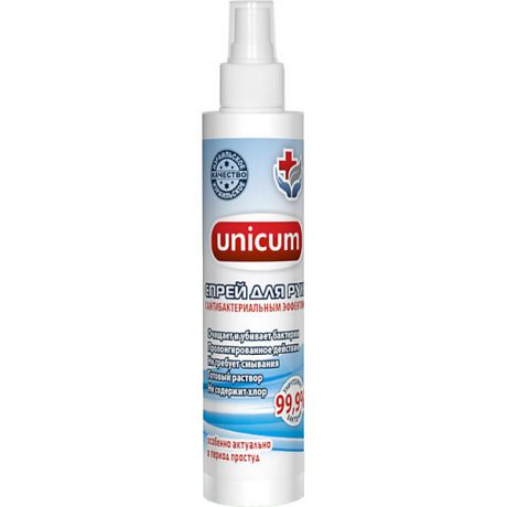 Unicum Антибактериальный спрей Unicum для рук, 200 мл