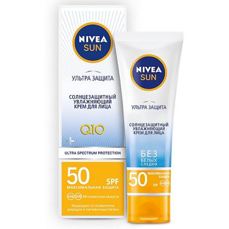 Nivea Солнцезащитный крем для лица Nivea "Ультра защита" SPF 50, 50 мл