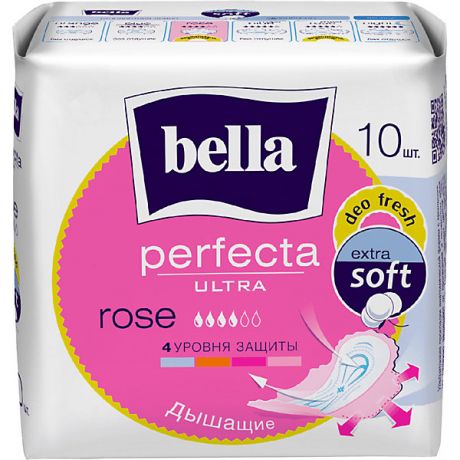 Bella Прокладки Bella Perfecta Ultra Rose Deo, 10 шт, new design