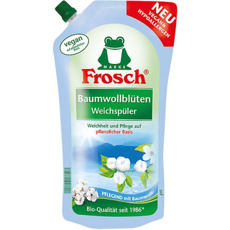 Frosch Ополаскиватель для белья Frosch Цветы хлопка, 1 л