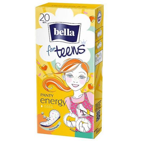 Bella Ежедневные прокладки Bella For Teens Energy deo экстратонкие, 20 шт