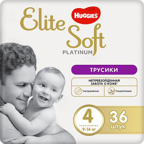 HUGGIES Трусики-подгузники Huggies Elite Soft Platinum 9-14 кг, 36 шт