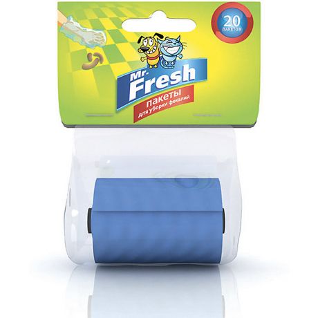 Mr.Fresh Пакеты для уборки фекалий Mr.Fresh сменный рулон, 20 шт