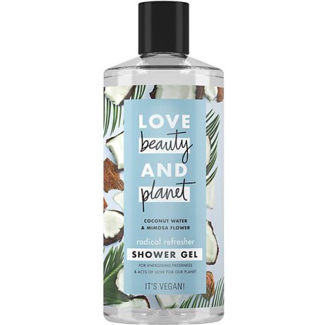 Love Beauty and Planet Гель для душа Love Beauty and Planet кокосовая вода и цветы мимозы, 400 мл