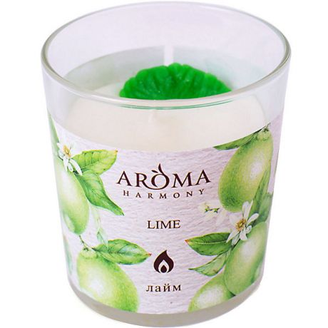 Aroma Harmony Свеча ароматическая Aroma Harmony Лайм, 160 гр