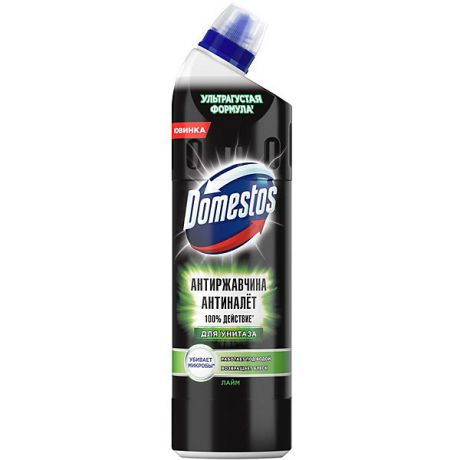 Domestos Чистящее средство для унитаза Domestos Грин Антиржавчина антиналёт, 750 мл