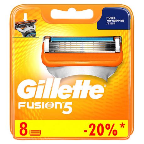 Gillette Сменные кассеты Gillette Fusion5, 8 шт