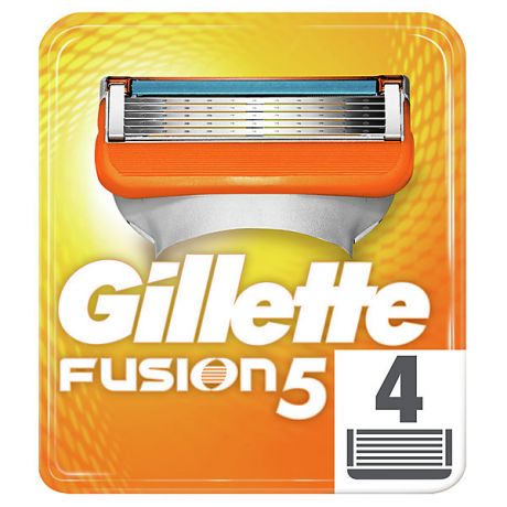 Gillette Сменные кассеты Gillette Fusion5, 4 шт