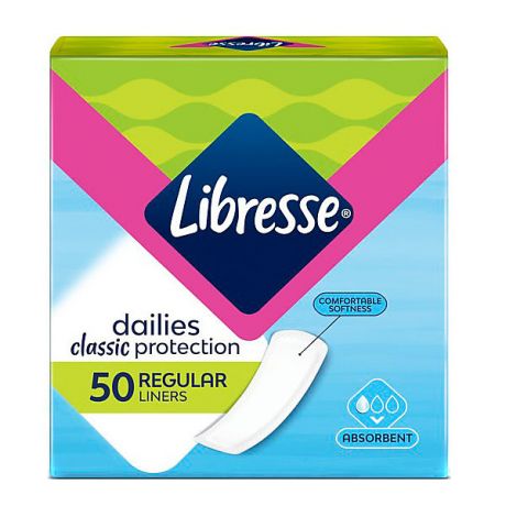 Libresse Прокладки ежедневные Libresse Classic Regular, 50 шт