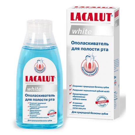 Lacalut Ополаскиватель для полости рта Lacalut White, 300 мл