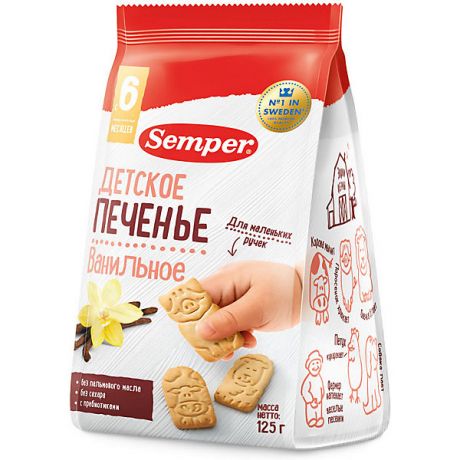 Semper Детское печенье Semper NaturBalance ванильное, с 6 мес