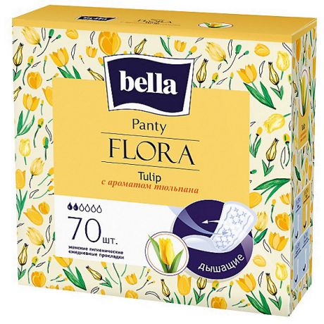 Bella Ежедневные прокладки Bella Panty Flora Tulip 70 шт, с ароматом тюльпана