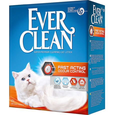 Ever Clean Наполнитель для кошачьих туалетов Ever Clean Fast Acting комкующийся, 10 л