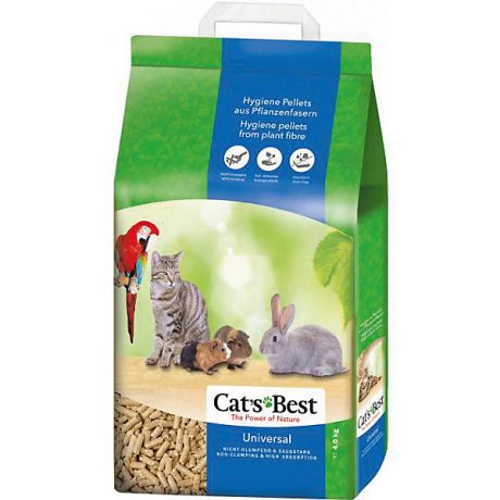 Cat`s Best Наполнитель для кошачьих туалетов Cat`s Best Universal древесный, 7 л/4 кг