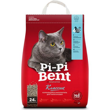 Pi-Pi Bent Наполнитель для кошачьих туалетов Pi-Pi Bent Classik комкующийся, 10 кг