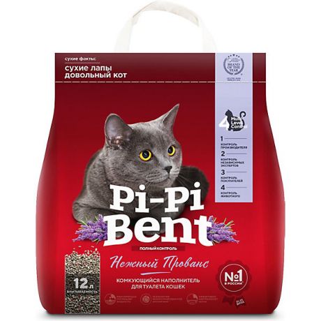 Pi-Pi Bent Наполнитель для кошачьих туалетов Pi-Pi Bent Нежный прованс комкующийся, 5 кг