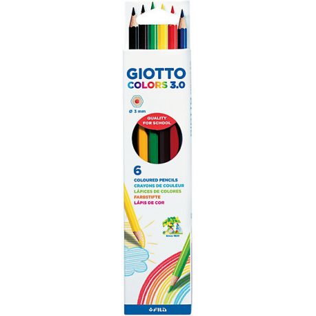 Giotto Цветные карандаши GIOTTO, 6 штук