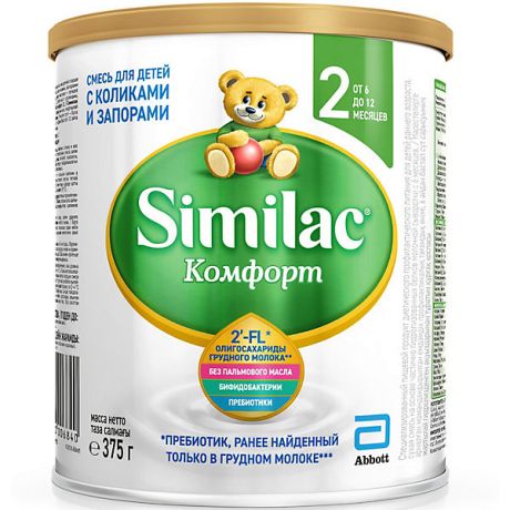 Similac Молочная смесь Similac Комфорт 2, с 6 мес, 375 г