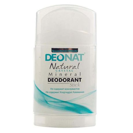 DeoNat Дезодорант кристалл плоский цельный, 100 г (DeoNat, Дезодоранты DeoNat)