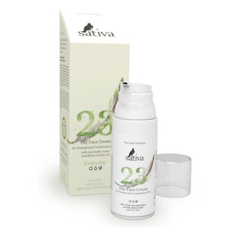 Sativa Крем для лица "Дневной №23" для нормального и комбинированного типа кожи 50 мл (Sativa, Every Day)