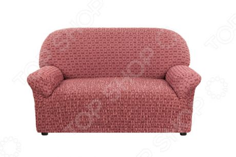 Натяжной чехол на двухместный диван Еврочехол «Сиена Сатурно»