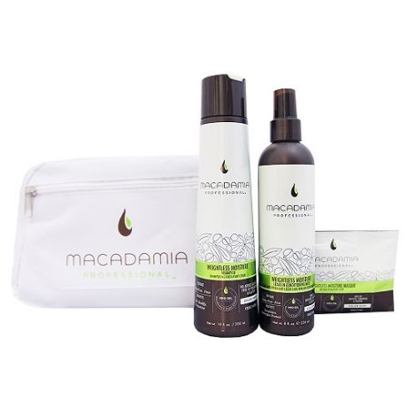 Macadamia Набор для тонких волос в белой косметичке 1 шт (Macadamia, Наборы)
