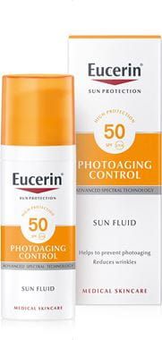 Eucerin Солнцезащитный флюид против фотостарения, SPF 50+, 50 мл (Eucerin, Sun Protection)