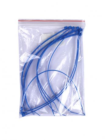 Стяжки Phobya Zip Tie 3.6x200mm 10шт UV-reactive Blue 93015