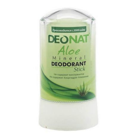 DeoNat Дезодорант кристалл с соком Алоэ, 60 г (DeoNat, Дезодоранты DeoNat)