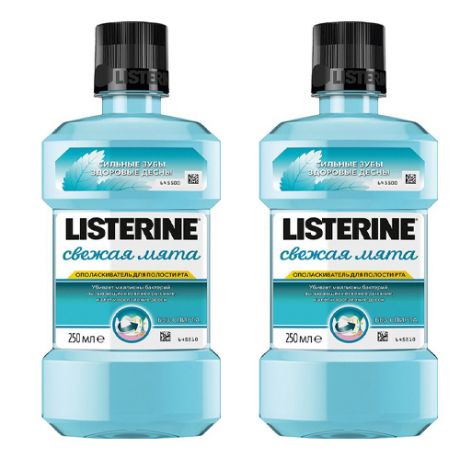 Listerine Набор Ополаскиватель для полости рта Свежая мята 250 мл 2 шт (Listerine)