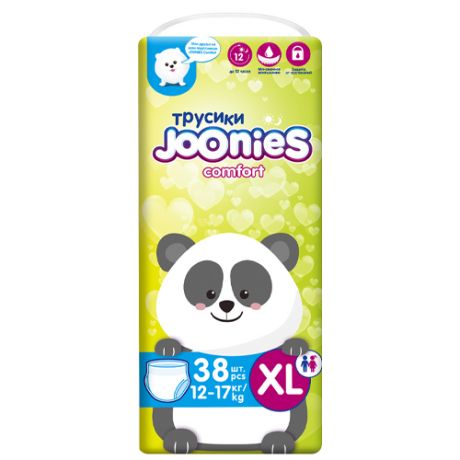 Joonies Подгузники-трусики Comfort размер XL (12-17 кг) 38 шт (Joonies, Comfort)