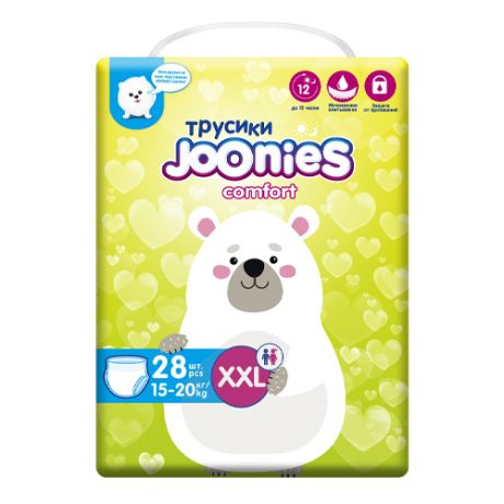 Joonies Подгузники-трусики Comfort размер XXL (15-20 кг) 28 шт (Joonies, Comfort)