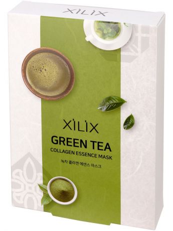 Dearboo / Xilix Набор масок для лица с коллагеном и экстрактом зеленого чая, 10х25 мл (Dearboo / Xilix, Уход за лицом)
