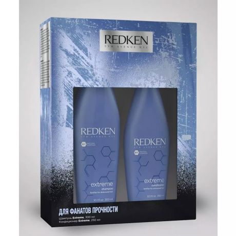 Redken Набор для ослабленных и поврежденных волос Extreme: Восстанавливающий шампунь, 300 мл + Восстанавливающий кондиционер, 250 мл (Redken, Уход за волосами)