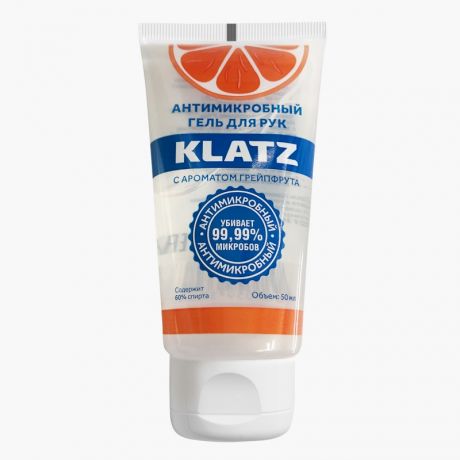 Klatz Антимикробный гель для рук с ароматом грейпфрута, 50 мл (Klatz, Antimicrobial)