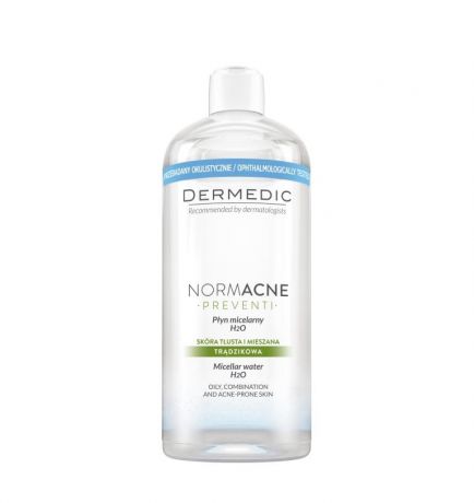 Dermedic Нормакне Мицеллярная вода H2O для жирной кожи 500 мл (Dermedic, Normacne)