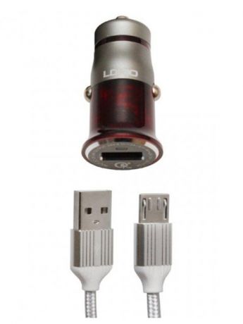Зарядное устройство Ldnio C304Q + Cable Micro USB Gray-Red LD_B4415